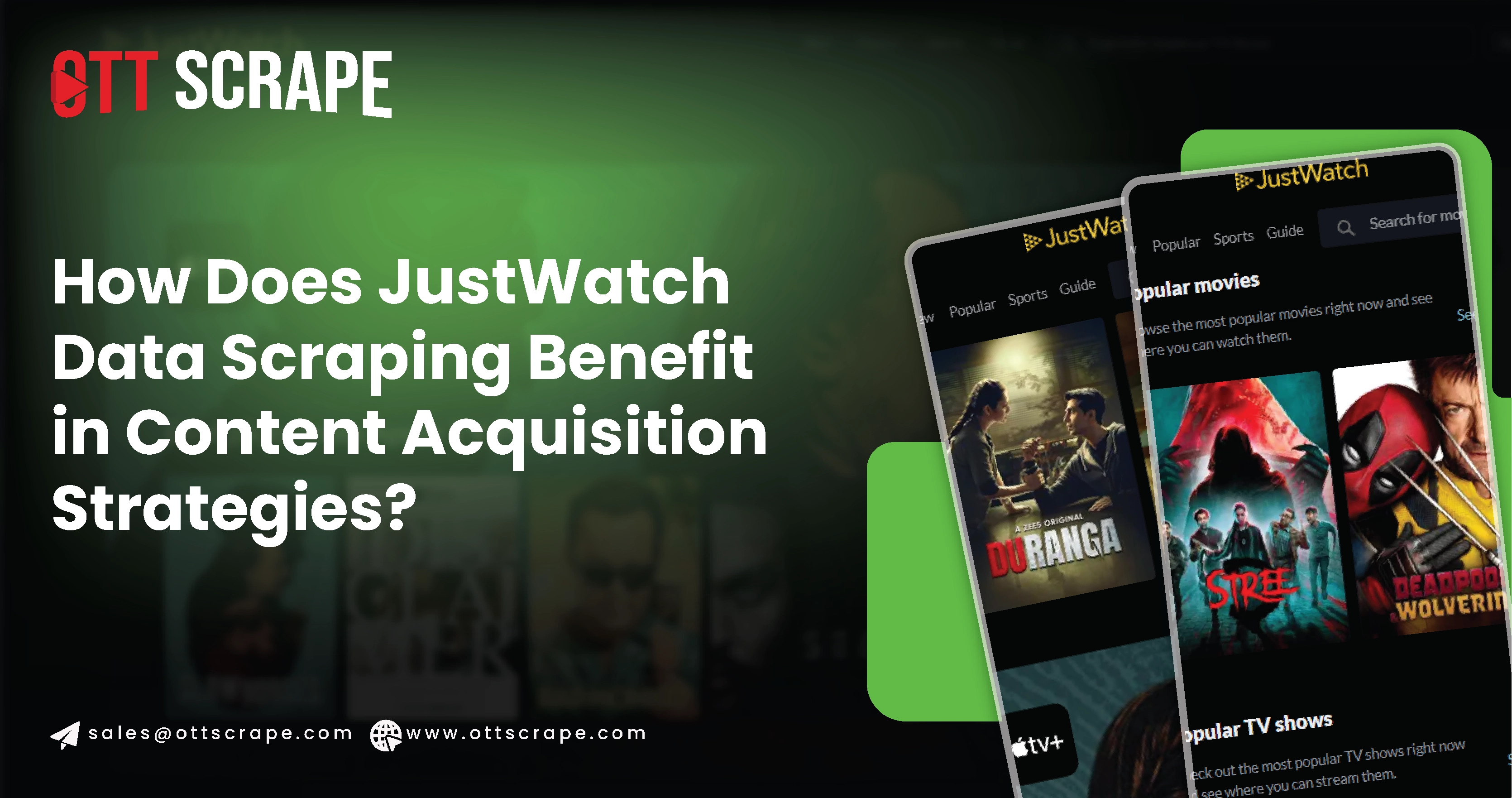 How Does JustWatch Data Scraping Benefit in Content Acquisition Strategie